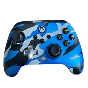 PowerA / PDP Microsoft XBOX ONE Wired‎ Controller Blue Camo Untested No Cord